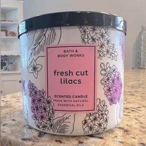 3ct Bath & Body Works Fresh Cut Lilacs 3 Wick Candle 14.5oz NWT